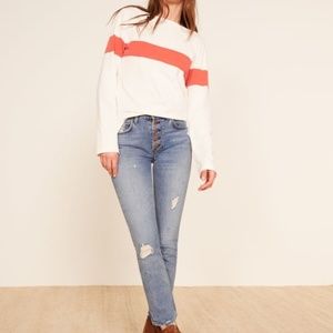 Reformation Winona Mid Rise Jean Size 26